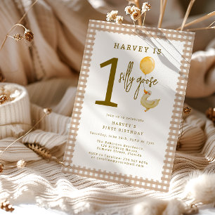 Eine dumme Gans Erste Geburtstagsfeier Einladung