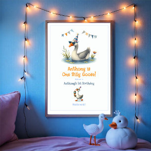 Eine dumme Gans Erste Geburtstagsfeier Willkommen Poster
