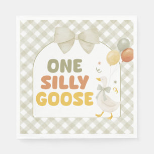 Eine dumme Gans Frühjahrs-Geburtstag Serviette