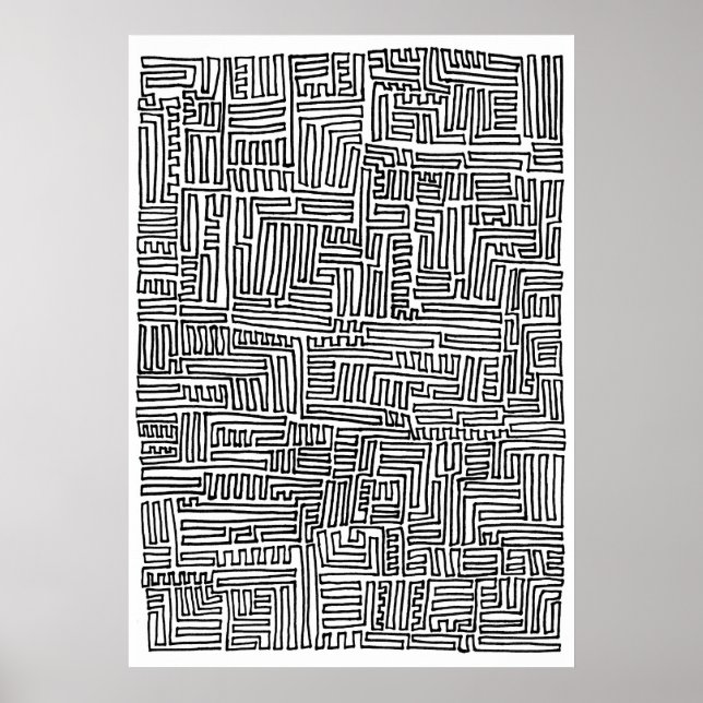 eine durchgehende Linie Poster (Vorne)