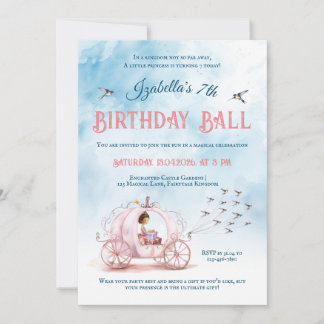 Eine echte Prinzessin zum Geburtstag Einladung