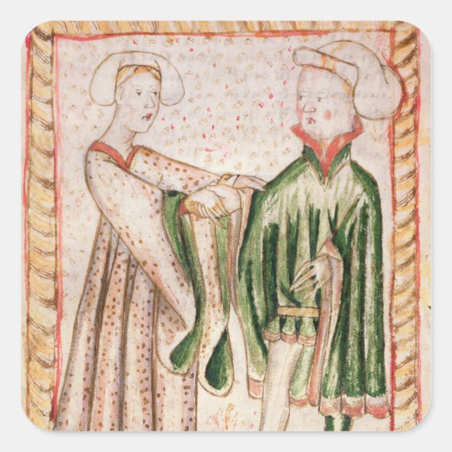 Eine Ehe Quadratischer Aufkleber (Vorderseite)