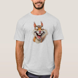 Eine Eichhörnchenkarikatur, die vor Lachen gestorb T-Shirt