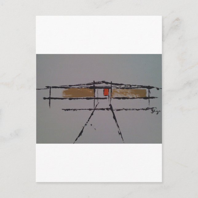 Eine Eichler-Zuhause auf einem T - Shirt #2 Postkarte (Vorderseite)