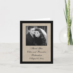 Eine einfach perfekte Burlap-Dankeschön-Karte Dankeskarte