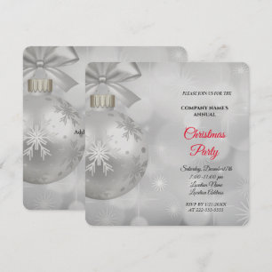 Eine einfache, elegante Weihnachtszeit-Party Einla
