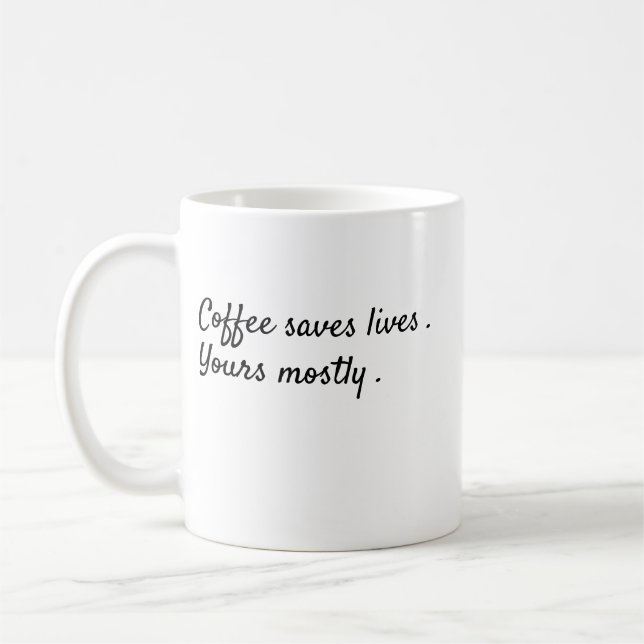 Eine einfache Kaffeetasse (Links)