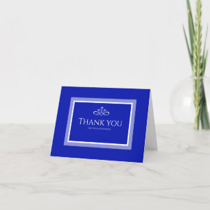 Eine einfache, moderne, minimalistische Hochzeit Dankeskarte