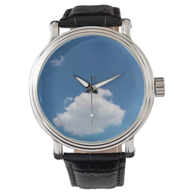 Eine einfache Wolke Armbanduhr (Vorderseite)