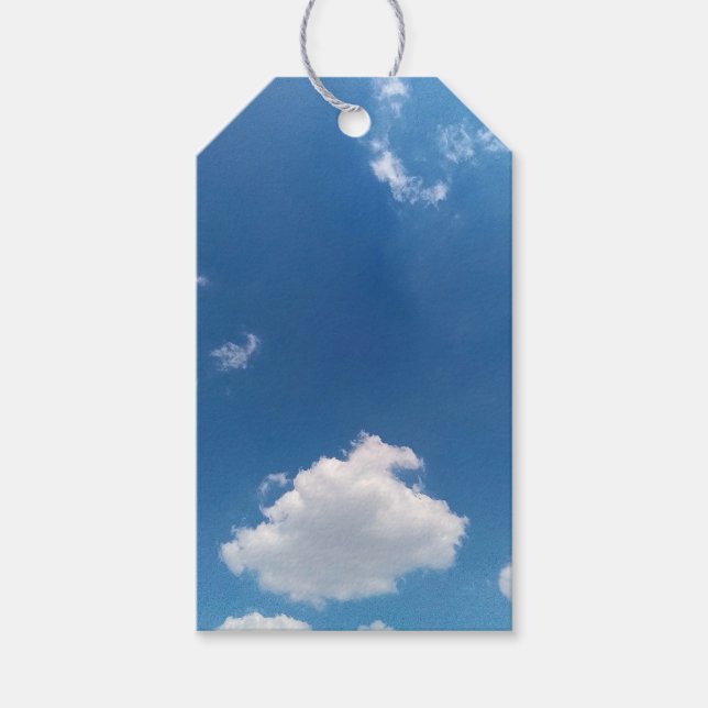 Eine einfache Wolke Geschenkanhänger (Vorderseite)