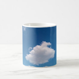 Eine einfache Wolke Kaffeetasse