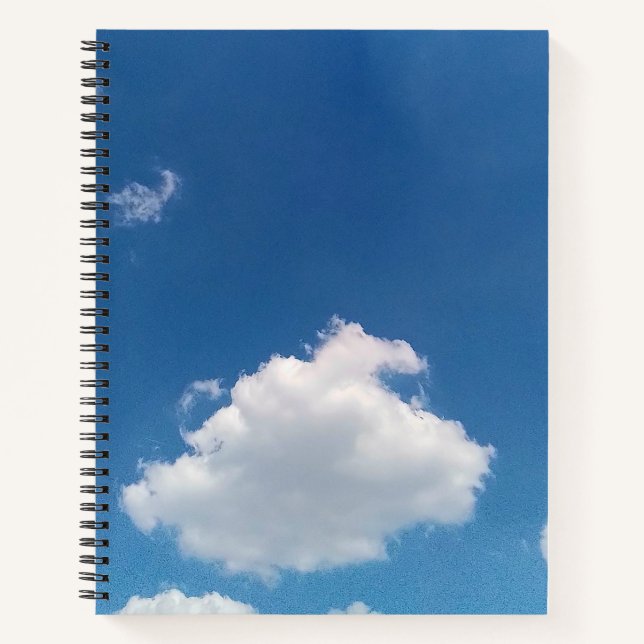 Eine einfache Wolke Notizbuch (Vorderseite)