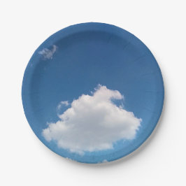 Eine einfache Wolke Pappteller