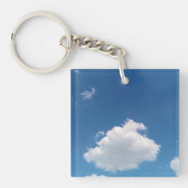 Eine einfache Wolke Schlüsselanhänger