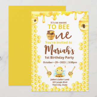 Eine Einladung Süße zu Biene