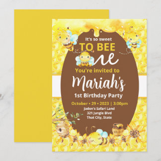 Eine Einladung Süße zu Biene