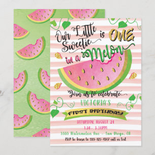 Eine Einladung zur ersten Geburtstagsparty in Melo