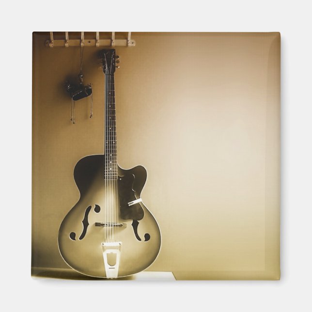 Eine einsame Gitarre Magnet (Vorne)