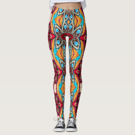 Eine einzigartige farbenfrohe "Ratti_Creative_Arts Leggings