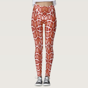 Eine einzigartige rote Farbe "Ratti_Creative_Arts" Leggings