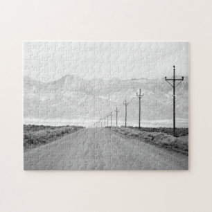 Eine einzige Straße und Power-Linien San Juan