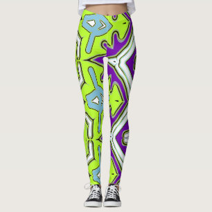 Eine elegante mehrfarbige "Ratti_Creative_Arts" Leggings