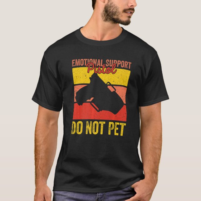 Eine emotionale Stützkolben darf kein Retro-Kleidu T-Shirt (Vorderseite)
