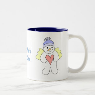 Eine Engel-Arbeit wird nie gemacht Zweifarbige Tasse