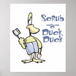 eine Ente scheuen Poster
