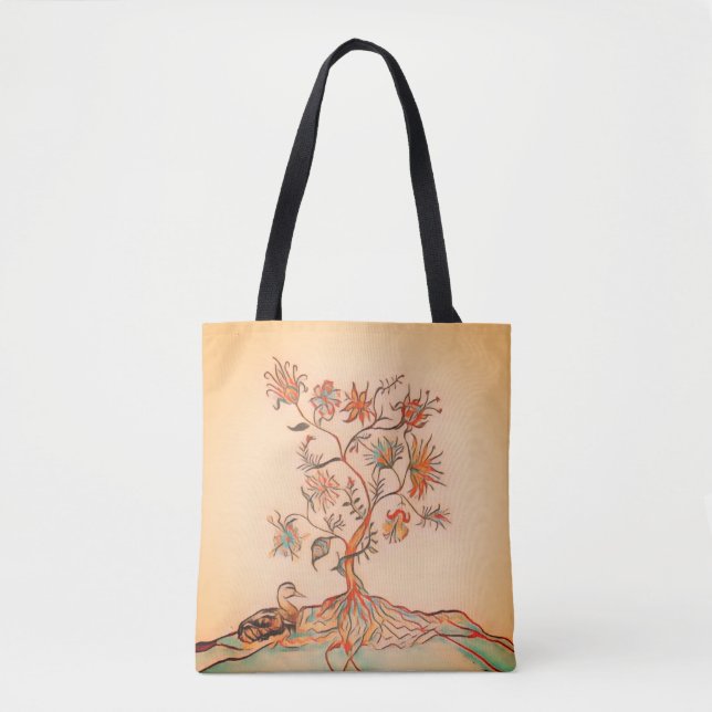 Eine Ente und ein Baum Tasche (Vorderseite)