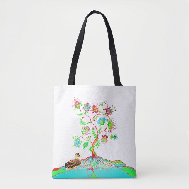 Eine Ente und ein Baum Tasche (Vorderseite)