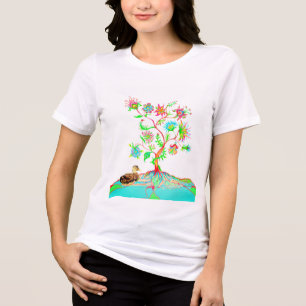 Eine Ente und ein Baum Tri-Blend Shirt