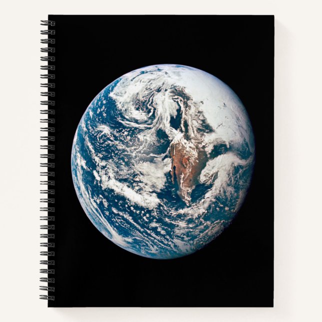 Eine Erde, die aus der Apollo 10 Raumsonde stammt. Notizbuch (Vorderseite)
