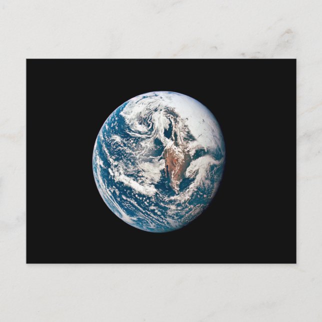 Eine Erde, die aus der Apollo 10 Raumsonde stammt. Postkarte (Vorderseite)