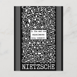 Eine ERFAHRUNG nur sich selbst Zitat von Nietzsche Postkarte