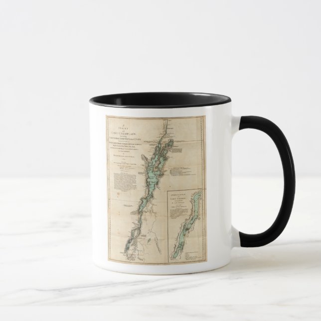 Eine Erhebung über den Champlain-See Tasse (Rechts)