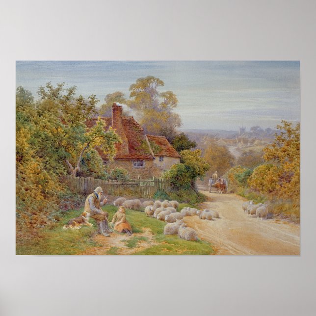 Eine Erholung am Weg Poster (Vorne)