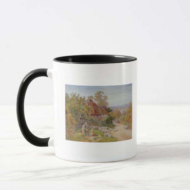 Eine Erholung übrigens Tasse (Links)