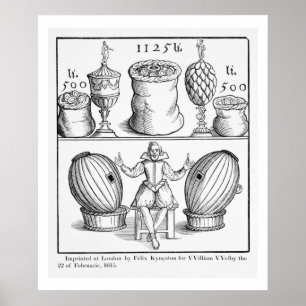 Eine Erklärung, die das Datum des folgenden Poster