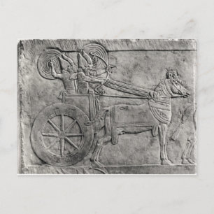 Eine Erleichterung, die die assyrische Armee im Ka Postkarte