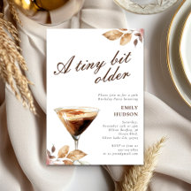 Eine etwas ältere Espresso Martini Geburtstagspart