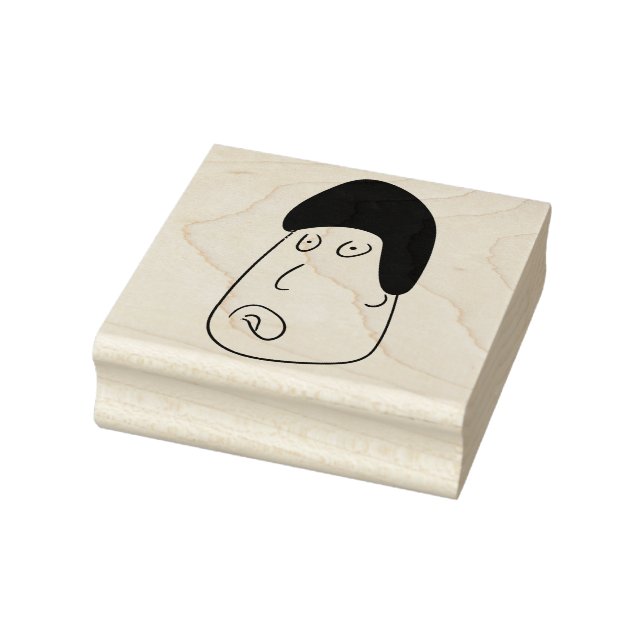 Eine expressive Gesichtsausdruck-Briefmarke Gummistempel (Stempel)