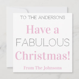 Eine fabelhafte Weihnachten Moderne rosa Typografi