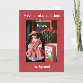 Eine fabelhafte Zeit in der Schule Nora haben eine Karte