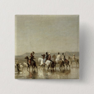 Eine Falke-Jagd, 1862 Button