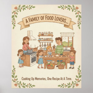 Eine Familie von Feinschmeckern Poster