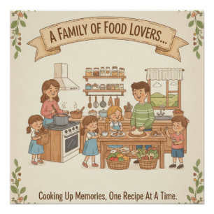 Eine Familie von Feinschmeckern Poster