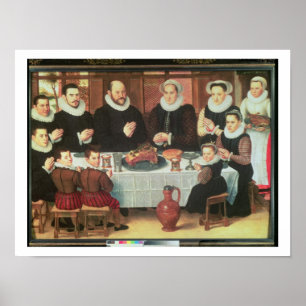 Eine Familien-Sprichwort-Anmut vor der Mahlzeit, Poster
