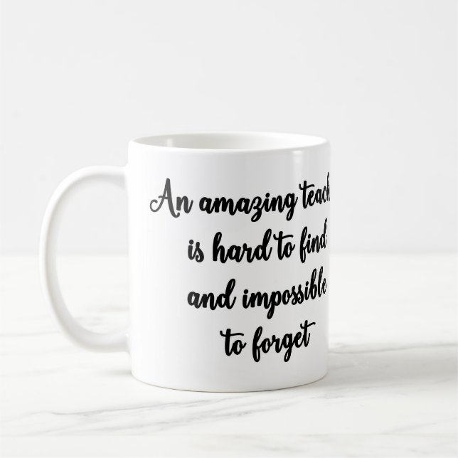 Eine fantastische Lehrer Tasse (Links)