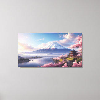 Eine fantastische Ölmalerei auf dem Fuji Leinwanddruck
